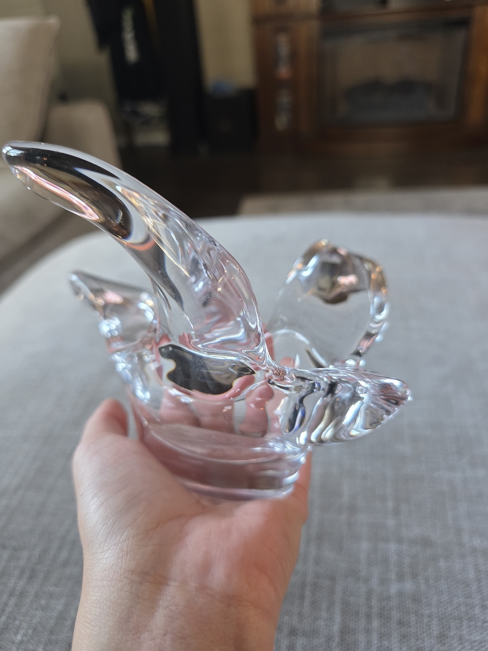 Princess House Lead Crystal Flying Bird Dove Figurine